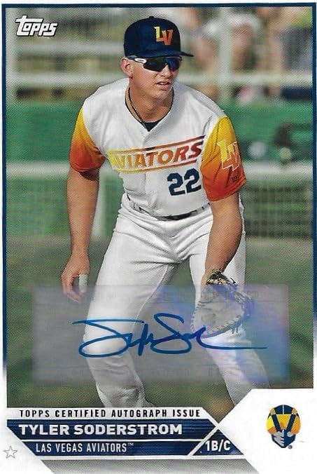 Tyler Soderstrom Autographed Pro Debut Collectible Auto Baseball Card - 2023 Topps Pro Debut Baseball Card #PD-28 (Athletics)