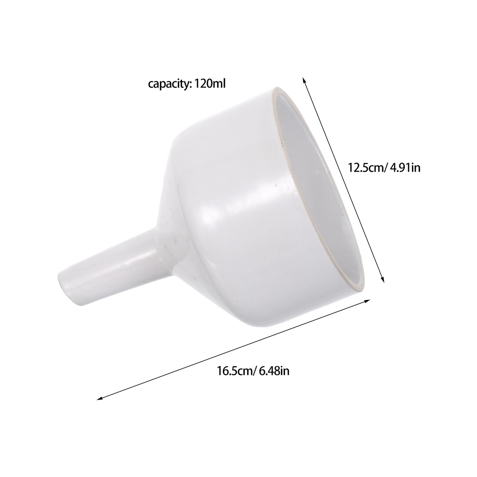 Imbuto Büchner in Porcellana 120ml Bianco per Laboratorio