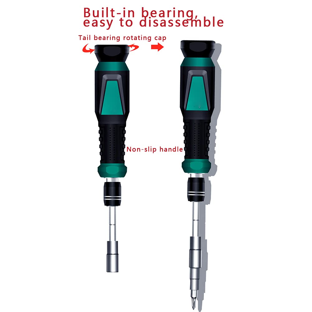 Kits di attrezzi 57-in-1 prese Barra di estensione bit impostati Cacciavite di precisione Toolkit per la casa Riparazione Manutenzione fissaggi elettricista Set di utensili acciaio al cromo vanadio