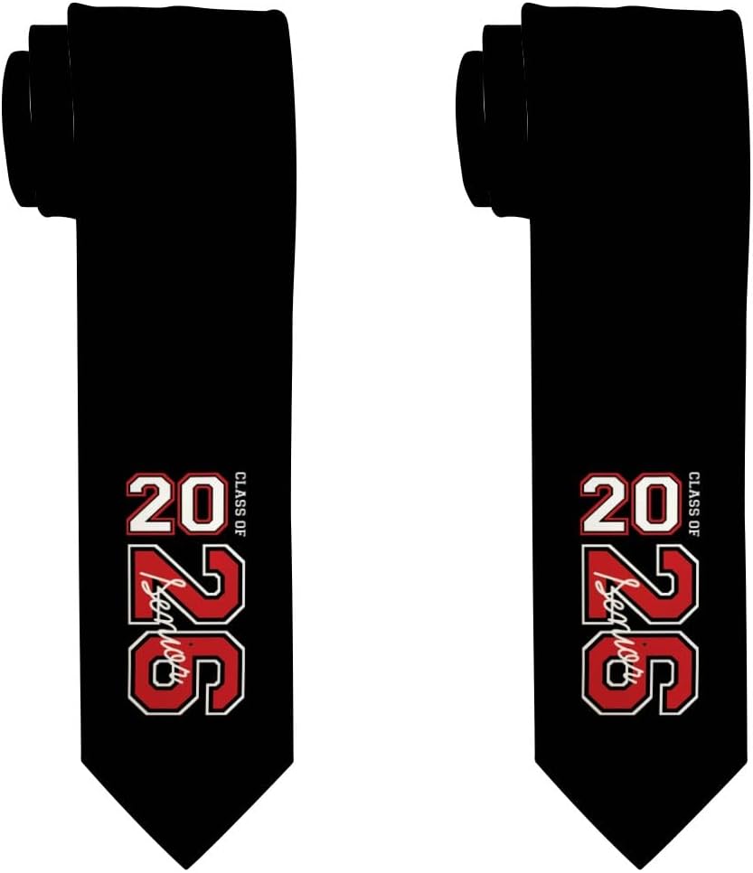 ThisWear Class of 2026 Senior Word Art Novelty Necktie