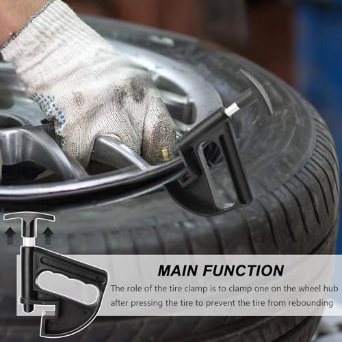 Image of 2 Pcs Tire Changer Universal Rim Pry Clamp,Durable Nylon Tire Bead Clamp | Manual Tire Bead Breaker,Hand Auto Drop Center Tool Compatible for Coats Tire Changers