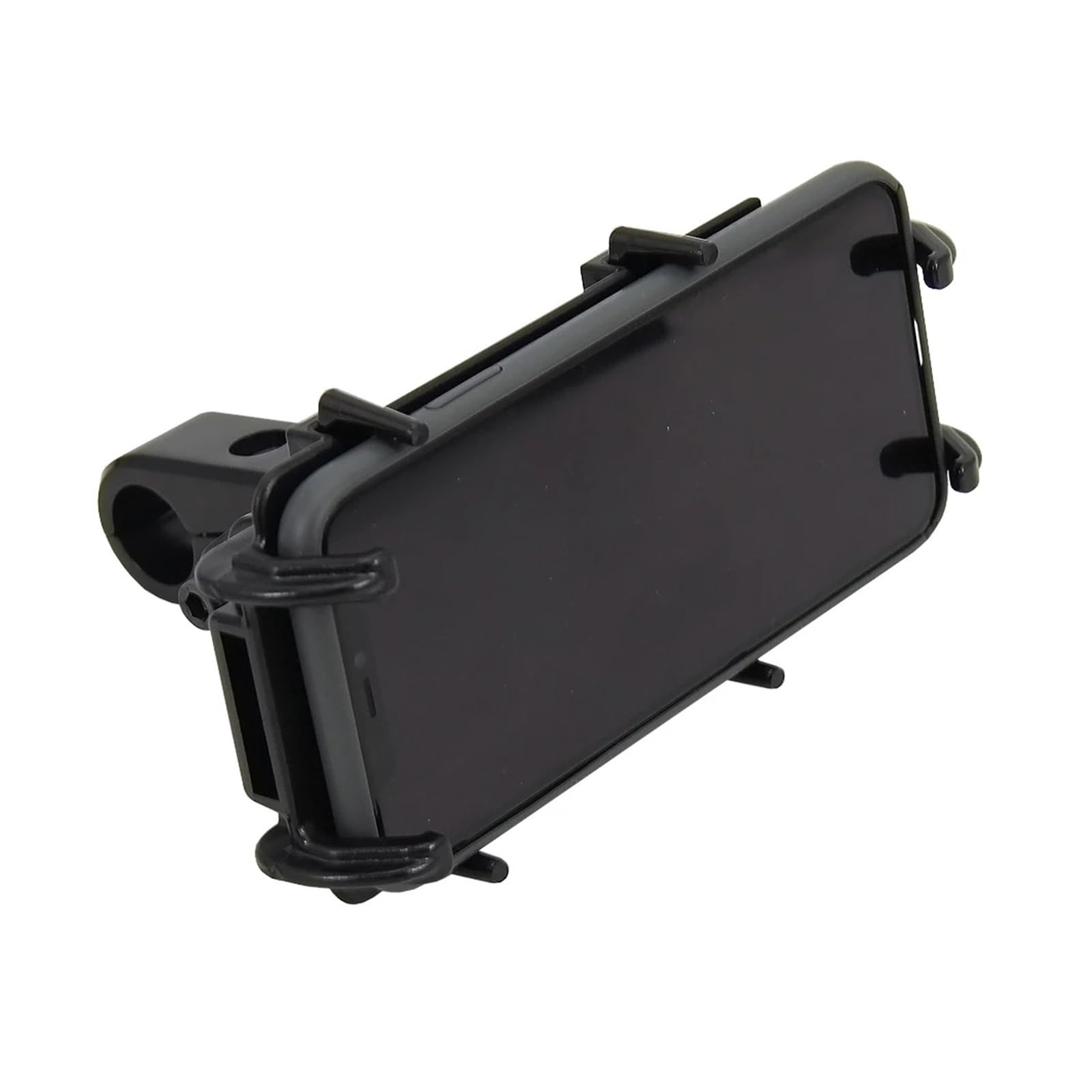 Supporto Navigatore Moto Universale Supporto GPS Telefono Moto Nero Manubrio 22 Mm Con Morsetto Manubrio