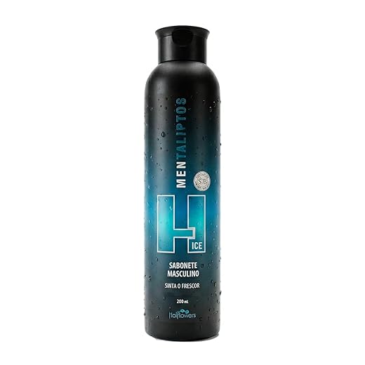 Sabonete Íntimo Masculino Mentaliptos Ice Vegano Higiene Diária com Extratos Naturais e Sensação Refrescante 200ml Elimina Odores Hot Flowers