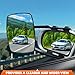 Universal Clip-on Towing Mirrors Extension,Mirror Extenders for Towing, Side Mirror Extensions for Towing,360 Degree Rotation Adjustable Dual View Tow Mirrorsfor Vehicle Car Truck Trailer, 2 Pieces