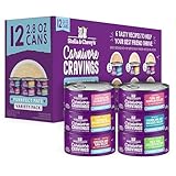 Stella & Chewy's Carnivore Cravings Purrfect Paté - Premium Grain-Free Wet Cat Food - 6 Flavor Variety Pack - High Protein with Bone Broth - Perfect for Picky Eaters - 2.8oz Cans (12 Pack)