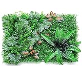 OYFFL Decoración Panel de Fondo Pared de césped Artificial, Pantalla de Cobertura privacidad para Interiores y Exteriores, protección UV (3)