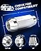 Orion Motor Tech 1/2x20 Lug Nuts, 1/2''-20 Wheel Lug Nuts Compatible with Ford Explorer Jeep Grand Cherokee Wrangler Liberty Commander Lincoln MKX and More, Set of 20