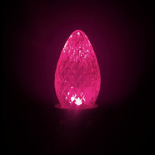 Miniatura 8 de Caja de 25 bombillas LED C7 de repuesto con certificación UL, 2 LED SMD en cada bombilla C7 regulable para tira de luces al aire libre, totalmente