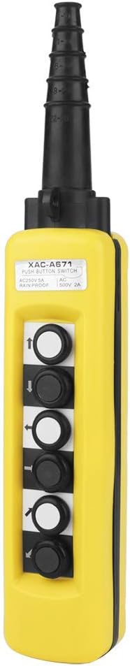 Crane chain hoist button switch starts the pendant controller, 6 buttons