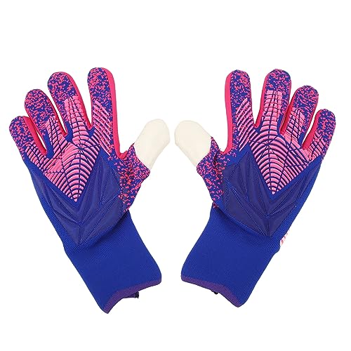 Luvas de Goleiro, Luvas de Futebol Respiráveis ​​de Látex Forte Aderência para Treinamento (#7 17,6M