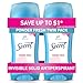 Secret Original Powder Fresh Scent Women's Invisible Solid Ph Balanced Antiperspirant & Deodorant Twin Pack 5.2 Oz