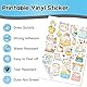 Premium-Druckerbeschichtung Vinyl-Sticker-Papier für Inkjet-Drucker A4 (297x210mm) Transparent Hochglänzend, Wasserdicht, Schnelltrocknend, Lebendige Farben, Hervorragende Farbaufnahme (30 Blätter)