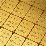 Goldbarren Goldbarren 1/2g, Valcambi Tafelbarren, Feingold, in Münzhüllen & Geschenkbeutel, Neuware, 0,5g
