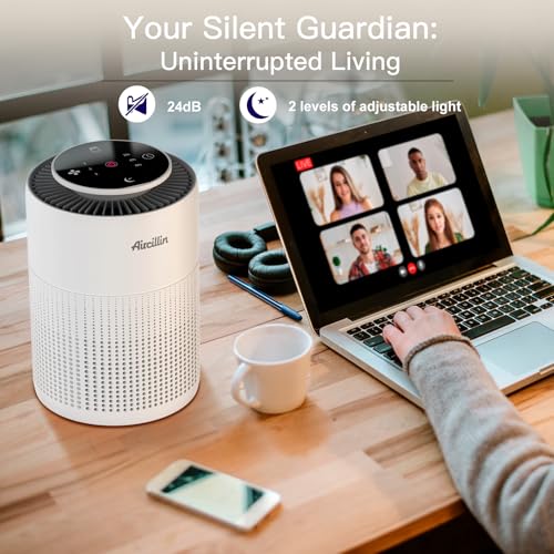 2 Pack Aircillin Air Purifier Quiet 24dB