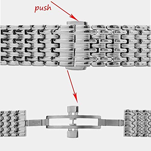 Bracelet de montre de remplacement en acier argent 22mm pour remplacer un bracelet usé