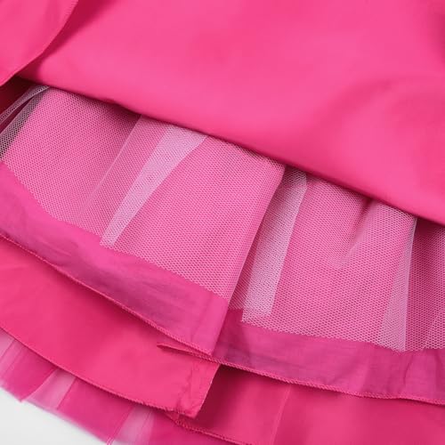 Image of JerrisApparel Flower Girls Dress Wedding Satin Dresses Princess Birthday Party Prom Ball Gown
