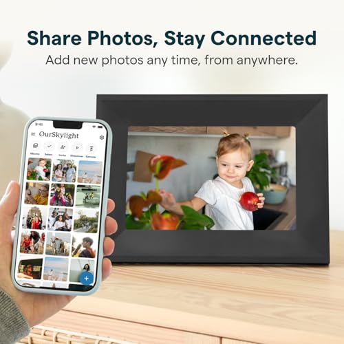 Image of Skylight Digital Picture Frame 2 - 10 inch Full HD Wi-Fi Touch Screen, 16GB Digital Photo Frame, Load Photos & Videos Directly from Phone, Anti-Glare - Ideal for Personalized Gifting, Black