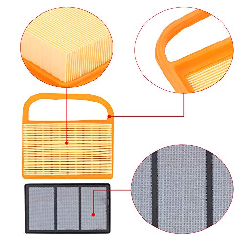 Panari (Pack of 5 Air Filter + Pre Cleaner for TS410 TS420 TS410Z TS420Z Concrete Cut Off Saw