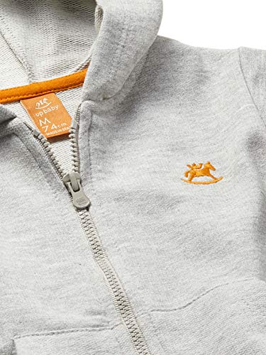 Jaqueta Manga Longa em Moletom, Up Baby, Meninos, Cinza, 4