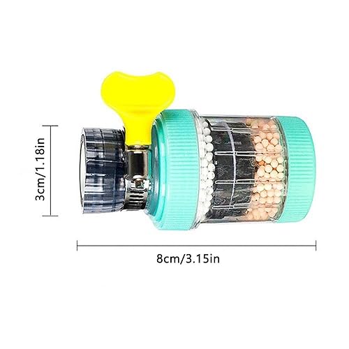 Miniatura 6 de Andy's Orchids 3 filtros de montaje en grifo, reducción de cloro, unidad de purificación de agua, para el hogar, cocina, baño, tocador, balcón