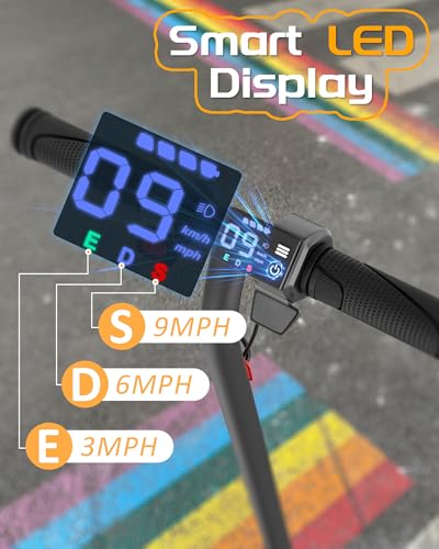 MAXSHOT Electric Scooter Adults & Big Kids, Top Speed 9/16/19/22MPH, 10/12/16/21/50Miles Range, 6.5″/8.5″/14″ Tires Folding Commuter Escooter with Dual Suspension for Commuting, APP Control