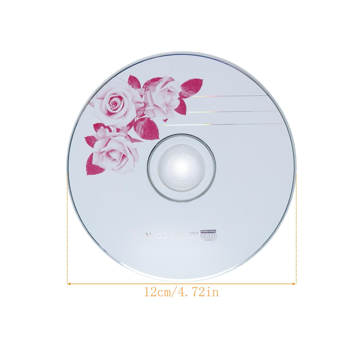 50 discos CD-R vírgenes de 700 MB grabables para grabar música y almacenar imágenes digitales.