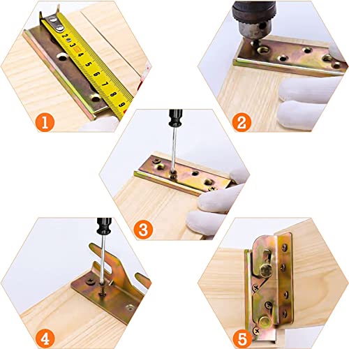LIKERAINY Robusto Bed Rail Brackets Connettori da