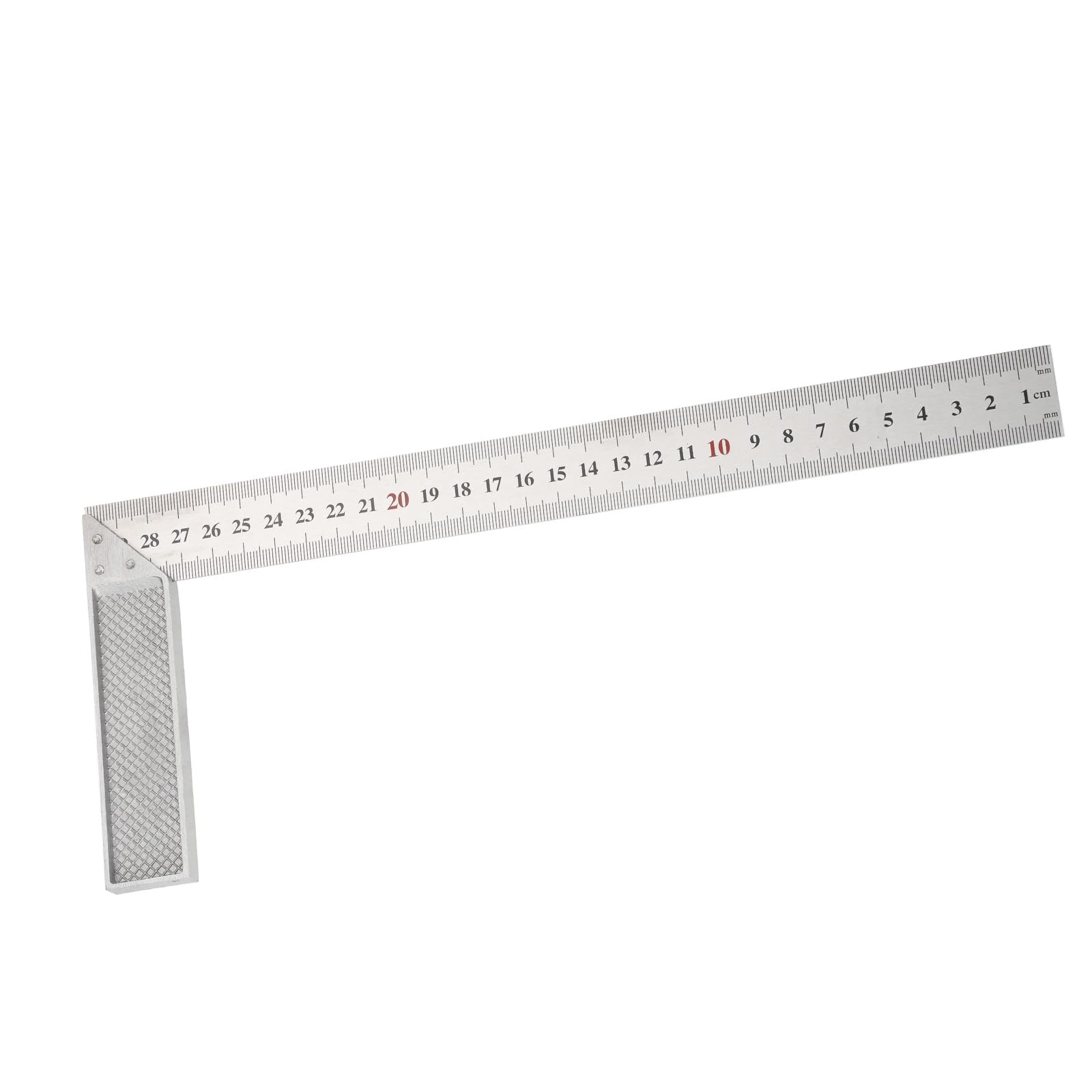 sourcing map Machinist Precision Square Ruler 12" 90 Degree Stainless Steel Engineer Squares L-Type Metal Right Angle Ruler Framing Tool for Professional Carpentry and Woodworking, Silver