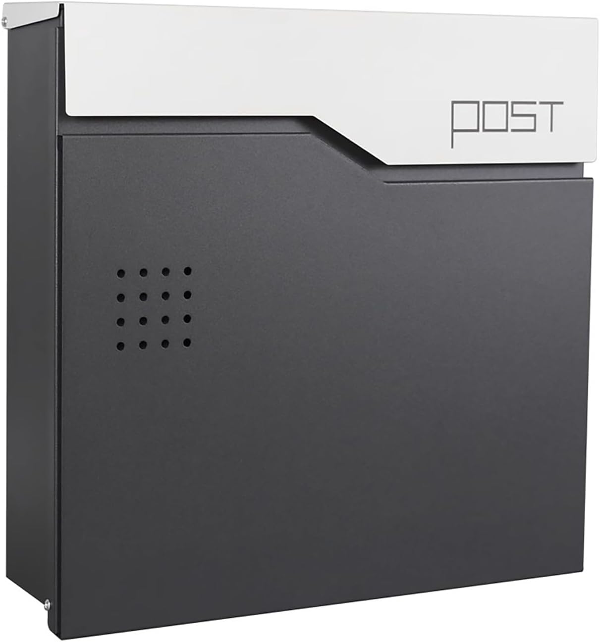 Wall Mount Mailbox, Mailboxes for Outside Lockable Steel, Large Secured Hanging Mail Box, Easy to Install