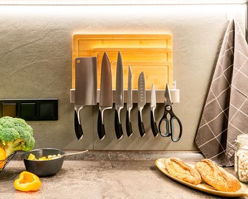 Demi'S Home Knife Magnetic Strip & Cutting Board Holder For Wall Or Fridge thumb #2