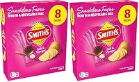Smiths Salt & Vinegar Potato Chips 8PK 152g (Pack of 2)