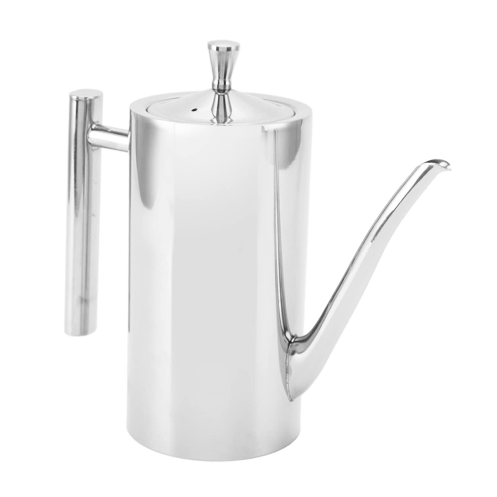 Botella dispensadora de aceite de acero inoxidable 304, contenedor de condimentos de vinagre a prueba de fugas de 500ml con tapa para cocinar y servir en la cocina (l)