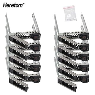 Heretom Lot de 10 DXD9H 2,5" Pouces Disque Dur Plateau Tray Caddy Caddie pour Dell 14e génération PowerEdge R340 R540 R640 R740xd R840 R940 R7425 XC Series SSD SAS SATA NVMe