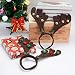 ZOYLINK 6PCS Diademas de astas de Reno Diademas Campanas, Árbol de Navidad,...