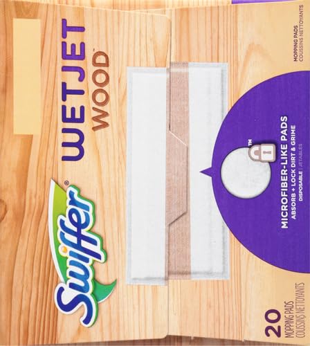 Image of Swiffer WetJet Mops for Floor Cleaning, Hardwood Floor Cleaner Spray Mop Pad Refill, 20 Count