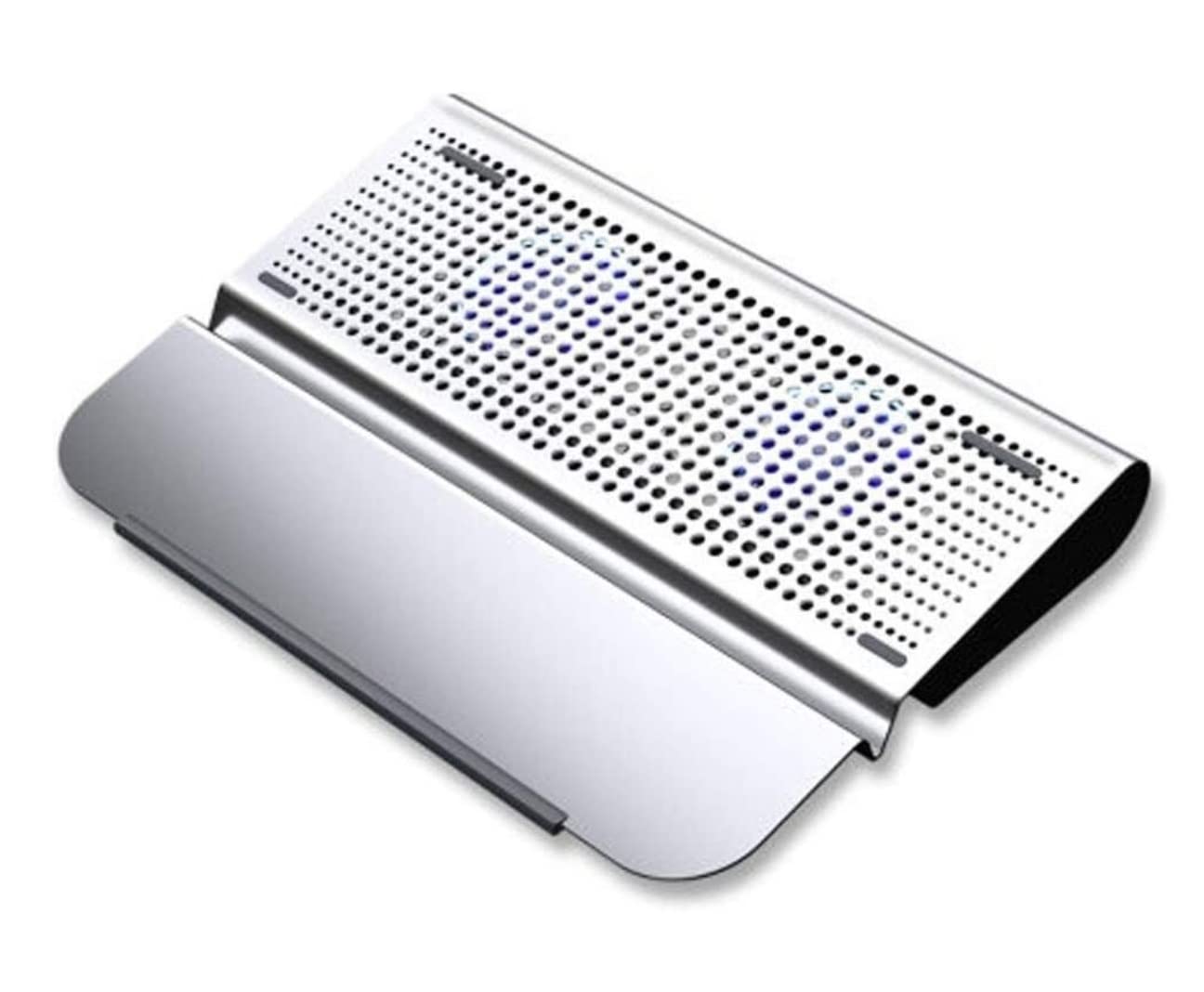 Soporte ergonómico de refrigeración para laptop, almohadilla de refrigeración para portátil de 10 a 15.6 pulgadas, ultradelgada, portátil, 2 ventiladores grandes silenciosos, 1300 RPM con