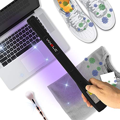 VANELC UVC Light Sanitizer Wand, Portable UV Light Sanitizer, Foldable Handheld Ultraviolet