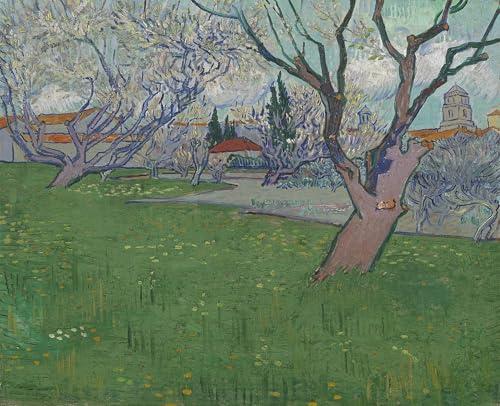 Cuadro Frutteti in fiore Van Gogh impresión en lienzo 60x90cm para decoración