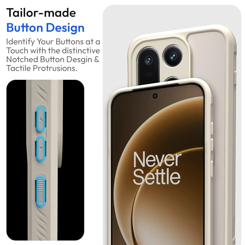 Image of KAPAVER Mag-X Sandstone Back Cover Case Compatible with MagSafe, Magnetic Case for OnePlus 15 (Mag-X Stand Storm)
