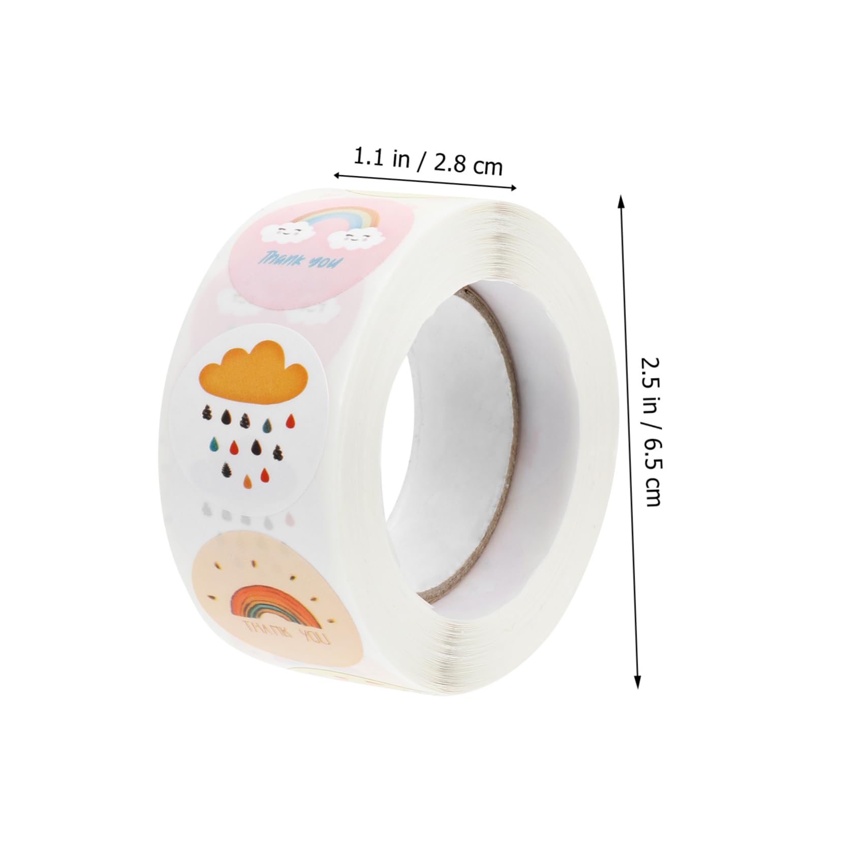 VILLCASE 20rotoli Adesivi Decorativi Per Confezioni Etichette Autoadesive Stickers Per Compleanni e Facili Applicare