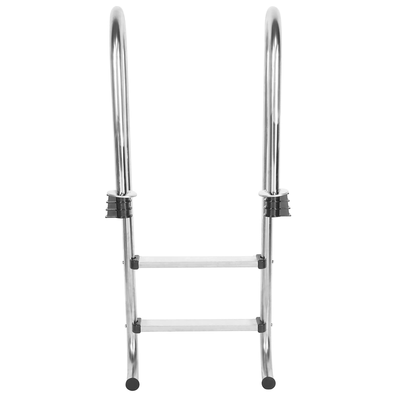 Marches de Piscine Hors Sol, Marches de Piscine en Acier Inoxydable Hors Sol avec Fixation, échelles de Résistantes aux Rayures de 50,4 Pouces de Longueur avec Escalier à 2 Niveaux pour