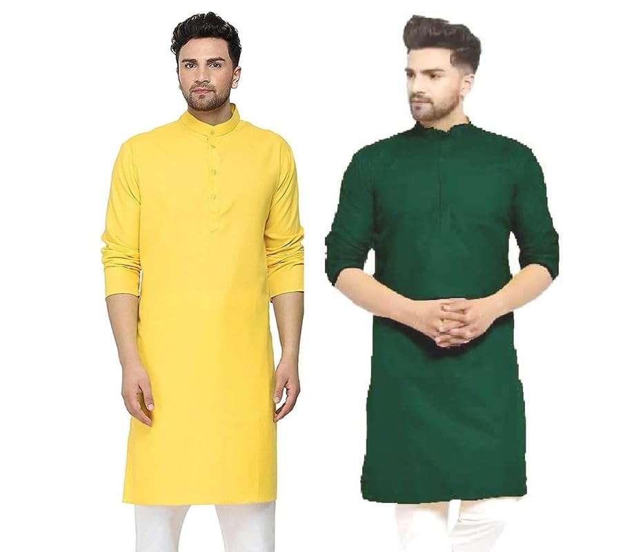 westcore Men's Cotton Kurta Combo - Pack of 2 | Traditional Ethnic Wear for Festivals & Celebrations-picture-30