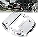 XMMT Chrome D-shaped Passenger Footboard Floorboard Covers for Harley Touring Street Road Glide Ultra Limited Softail Dyna