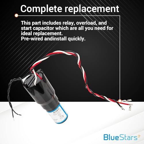 Bluestars UPGRADED RCO810 3N1 3-In-1 Hard Start Kit Relay Capacitor thumb #3