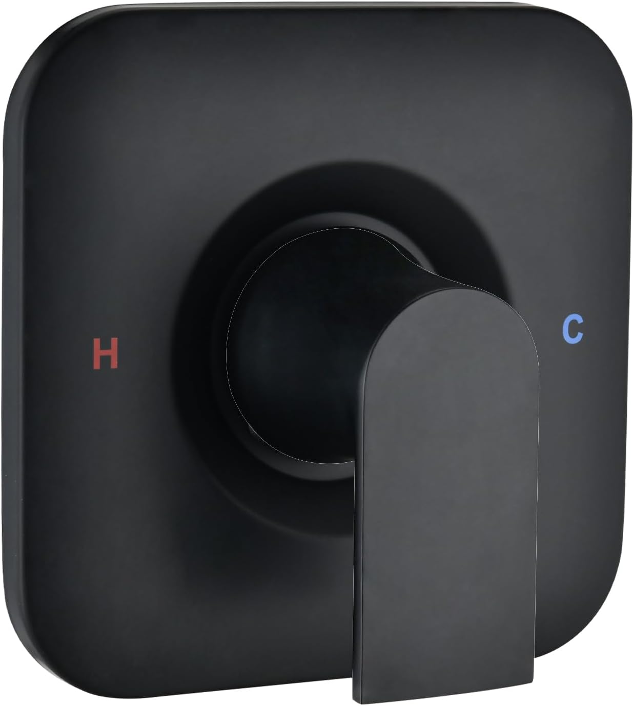 Replacement Shower Escutcheon Plate for Moen T2471BL Gibson Posi-Temp Trim Kit, Durable Metal Cover Plate, Valve Not Included(Matte Black)