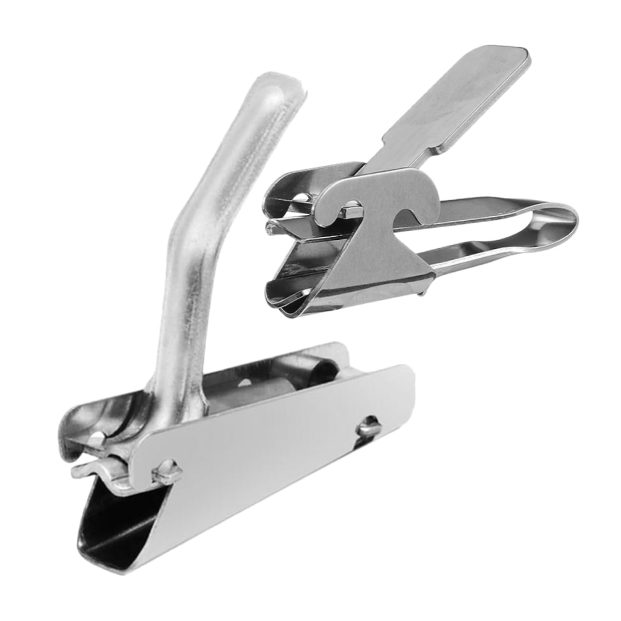 FONDOTIN 2pcs Stainless Steel Nut Crackers and Pine Nut Sheller Practical Tool for Efficient Shelling of Melon Sunflower
