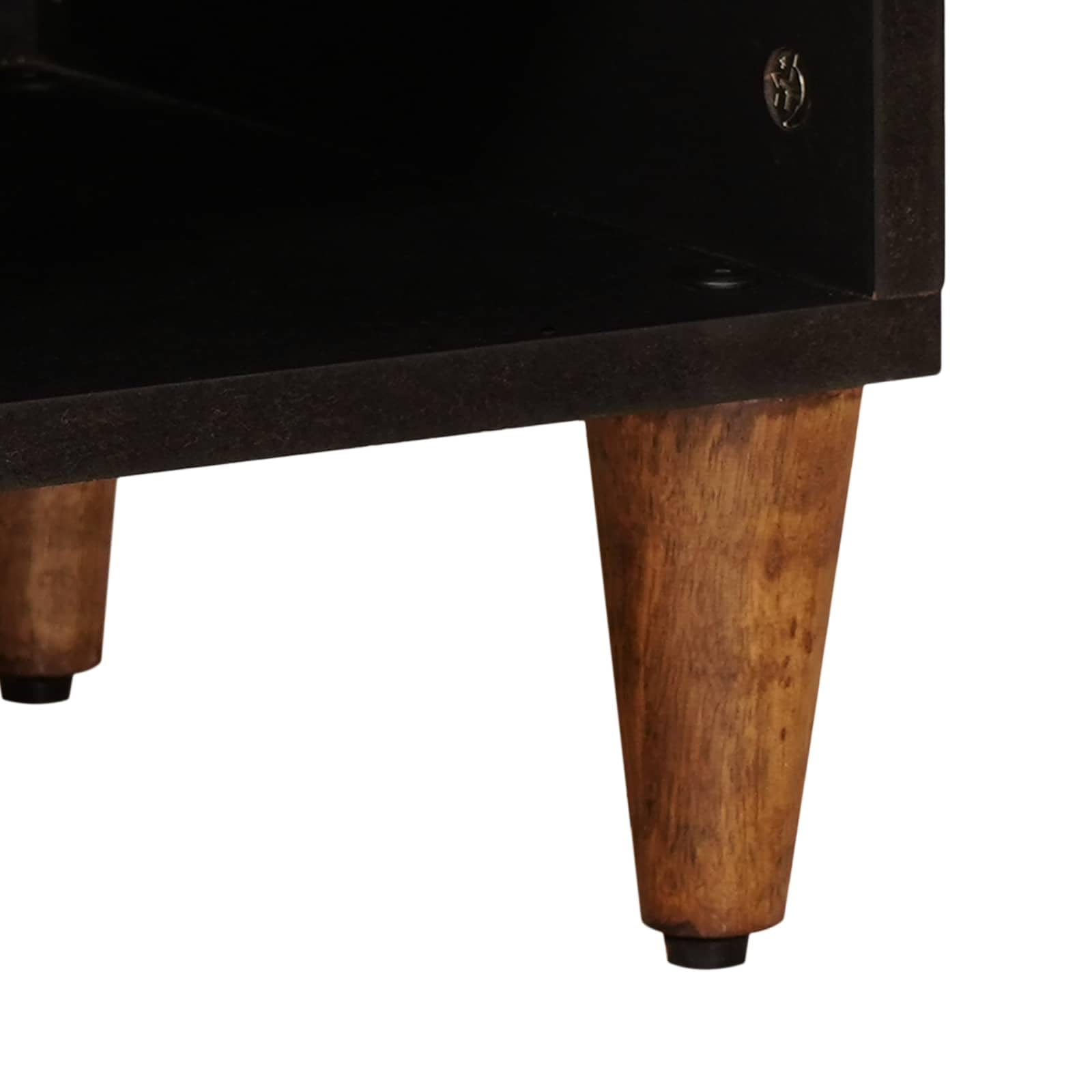 Mueble TV de madera de mango con cajones 100 x 33 x 46 cm