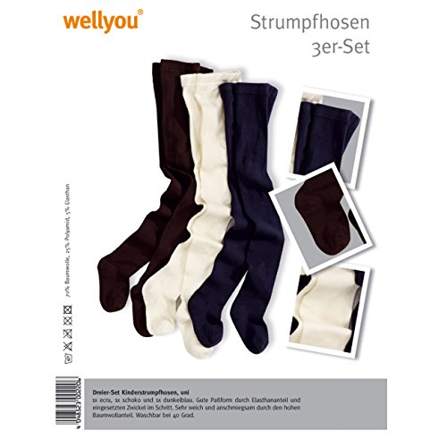 wellyou baby/kinder maillot voor meisjes, baby maillot/kinder maillot uni, hoog katoengehalte, set van 3 maten 62-146 - Image 6