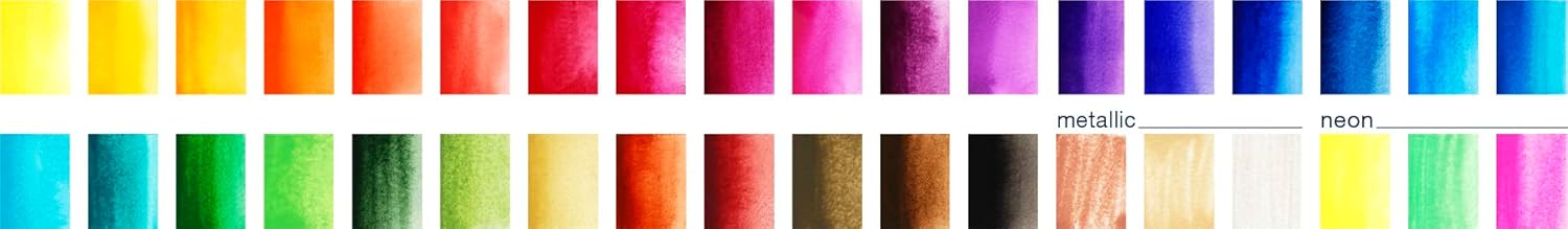 Faber-Castell 169736 Watercolour Paints in Pans Pack of 36, Multicoloured, Pack of 36