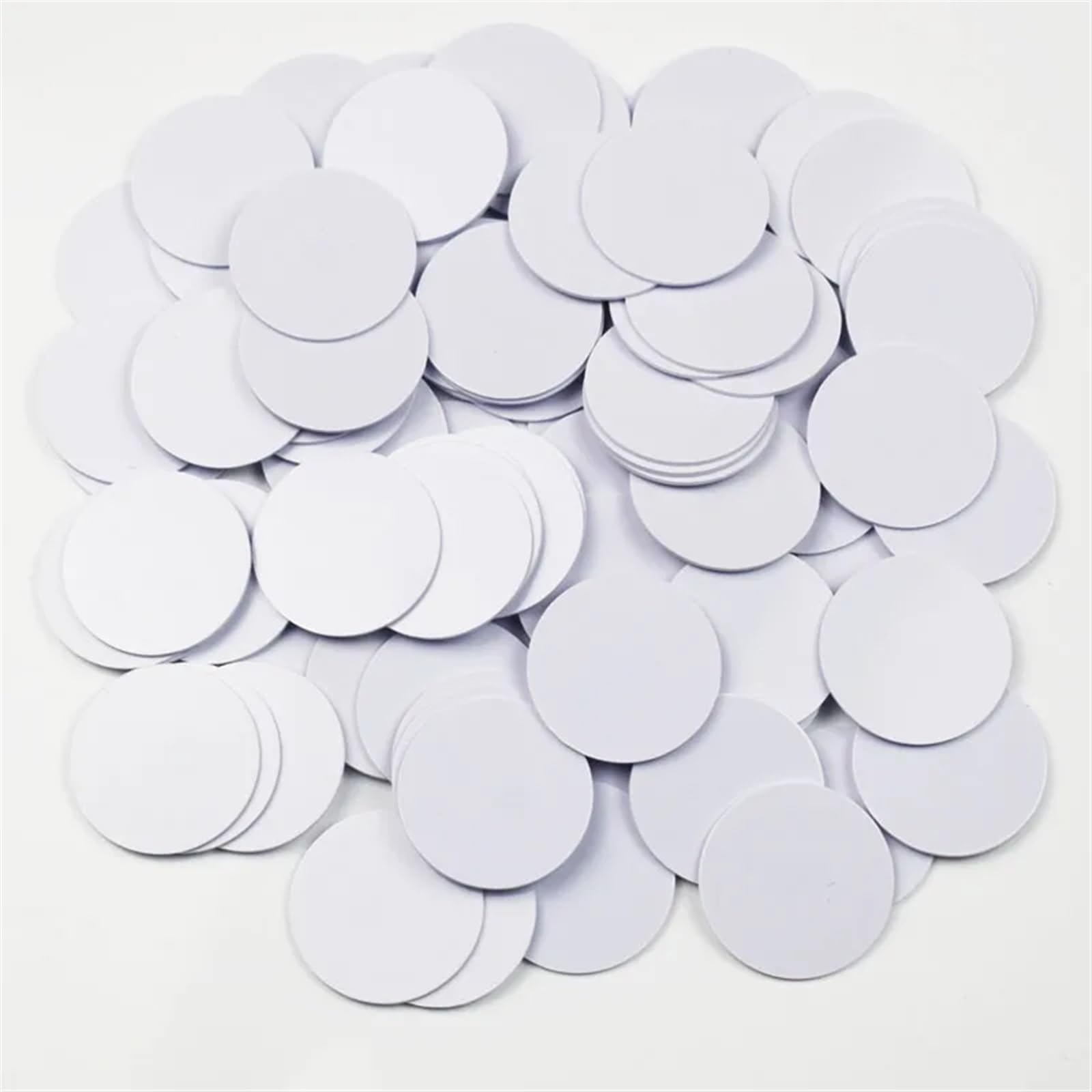 5/10 sztuk/partia EM4305 T5577 Duplicate RFID 125 Khz 25 mm PVC Clone Copy Rewritable Writable Coin Tag Card (10 szt.)